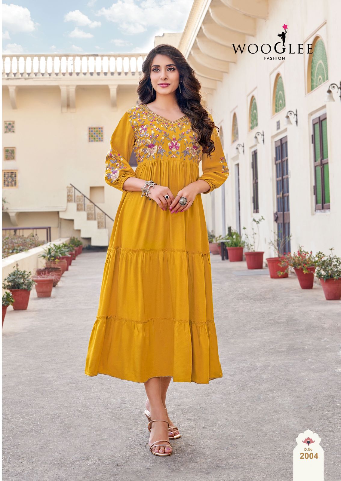Wooglee Aanchal Fancy Rayon Kurti Collection