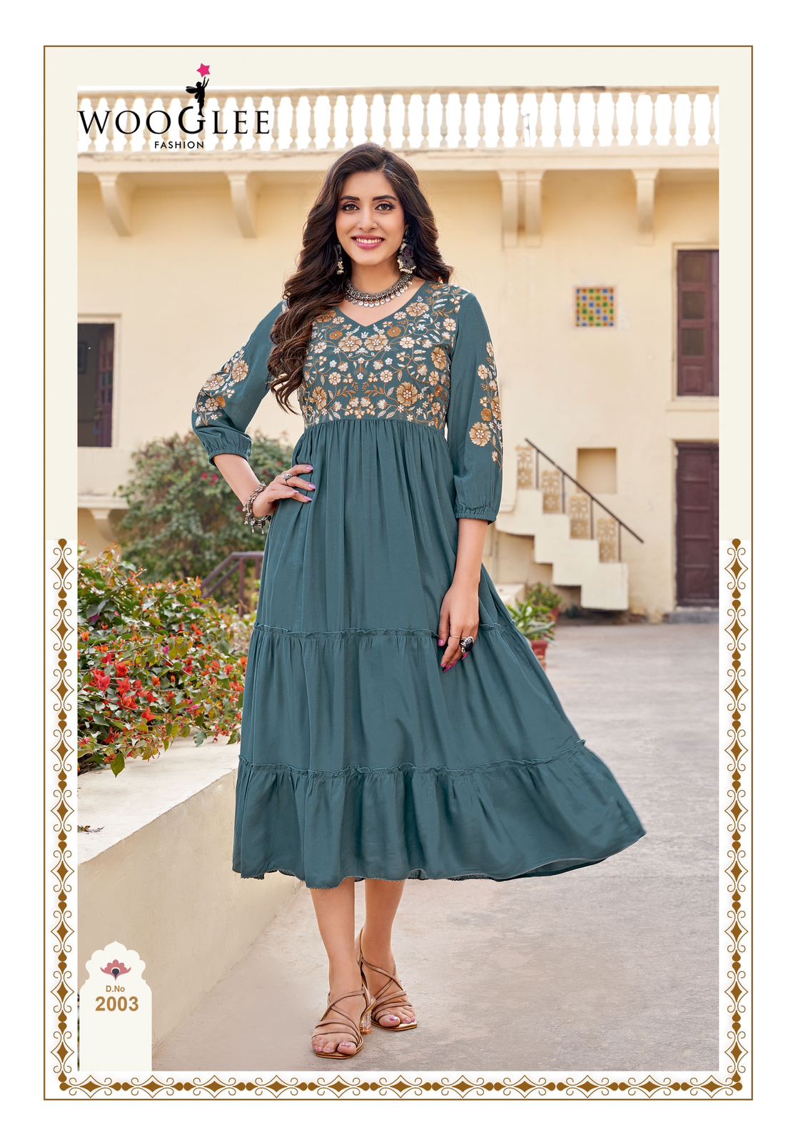Wooglee Aanchal Fancy Rayon Kurti Collection
