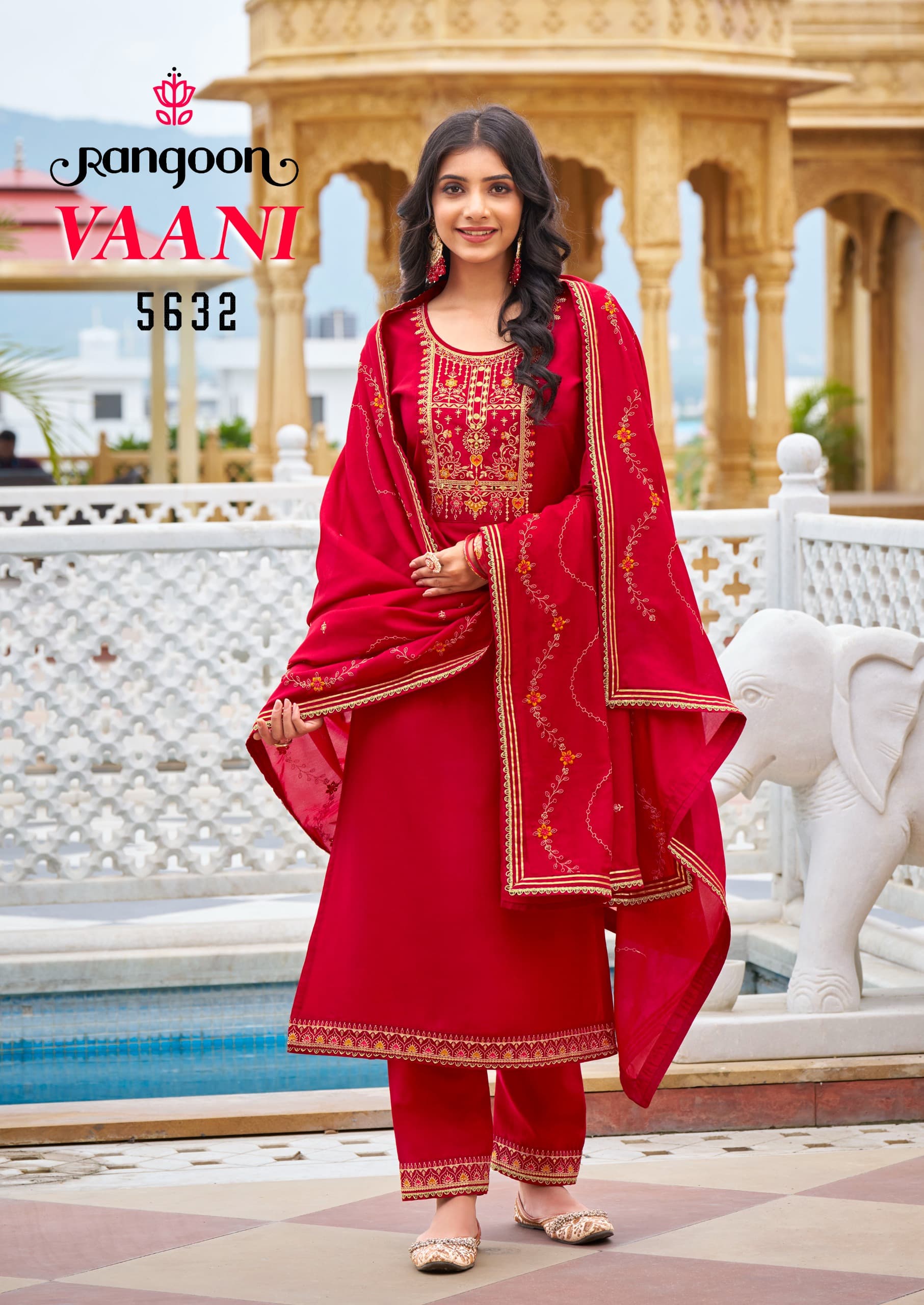 Rangoon Vaani Kurti Bottom With Dupatta