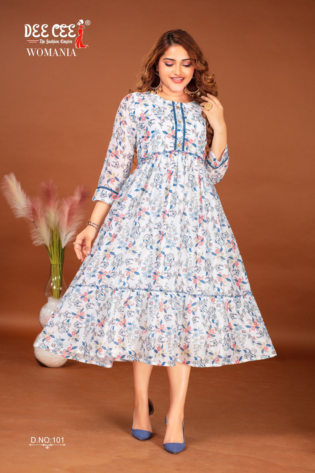 Deecee Womania Chanderi Printed Kurti Collection