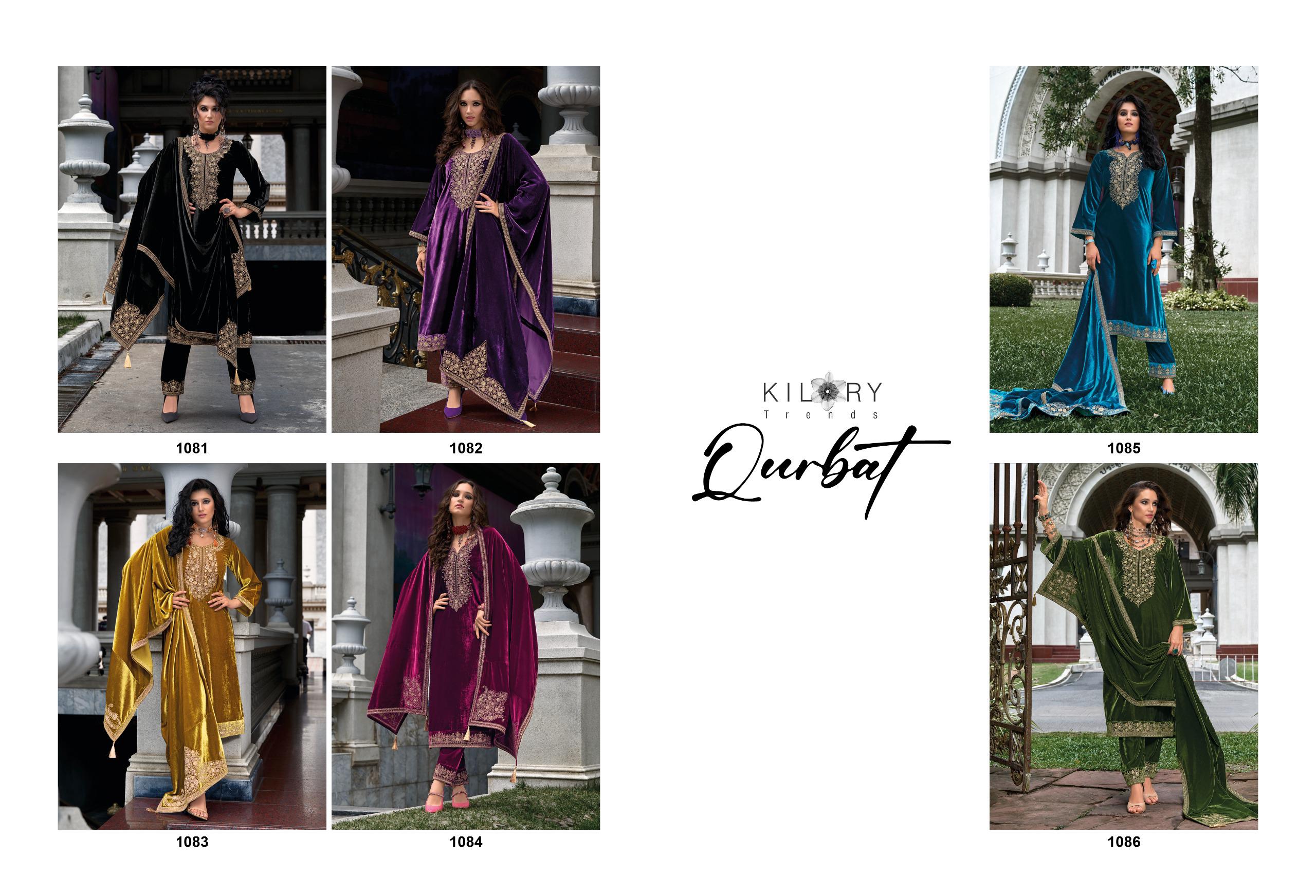 Kilory Qurbat Velvet Designer Salwar Kameez Collection