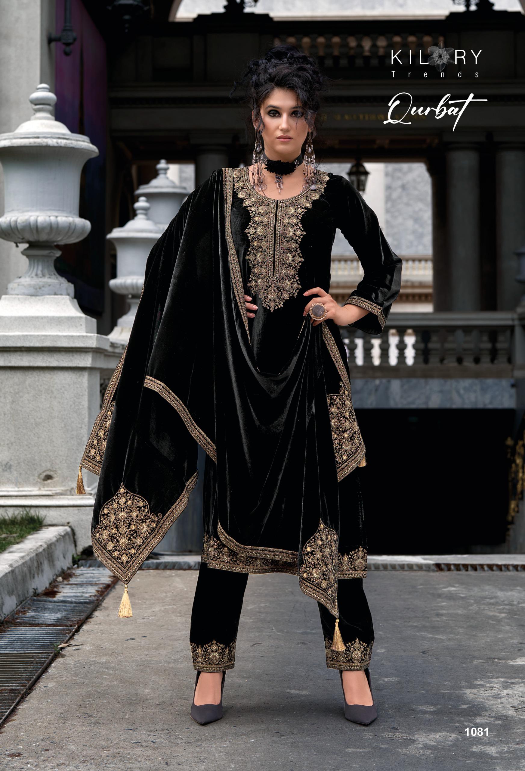 Kilory Qurbat Velvet Designer Salwar Kameez Collection