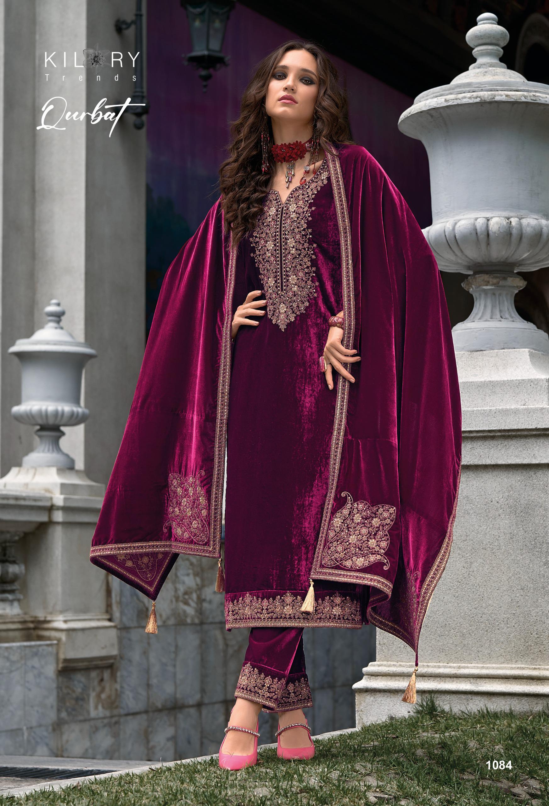 Kilory Qurbat Velvet Designer Salwar Kameez Collection