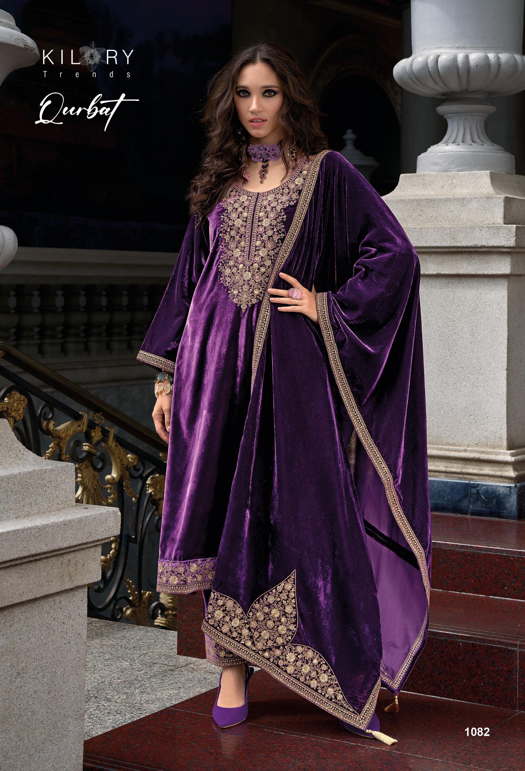 Kilory Qurbat Velvet Designer Salwar Kameez Collection