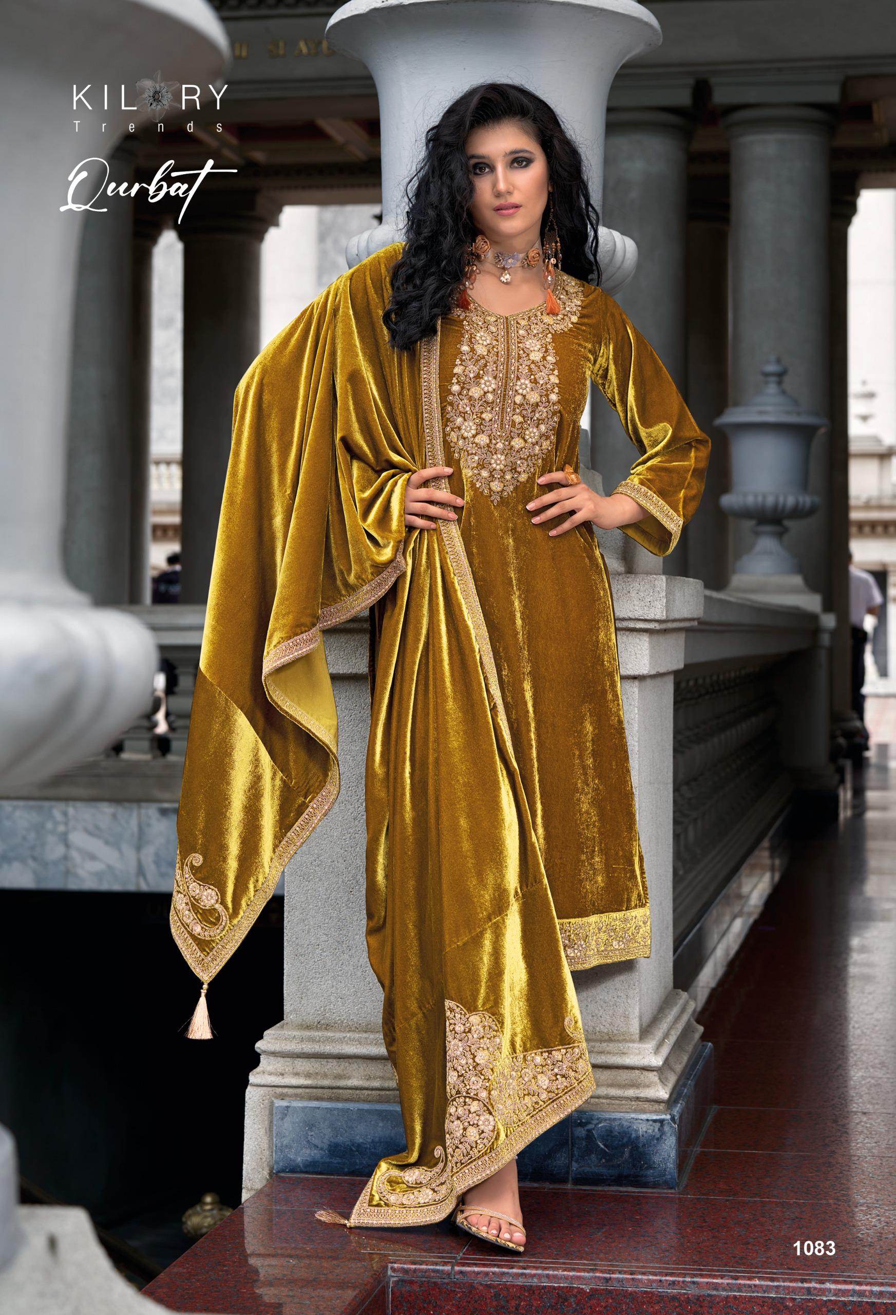 Kilory Qurbat Velvet Designer Salwar Kameez Collection
