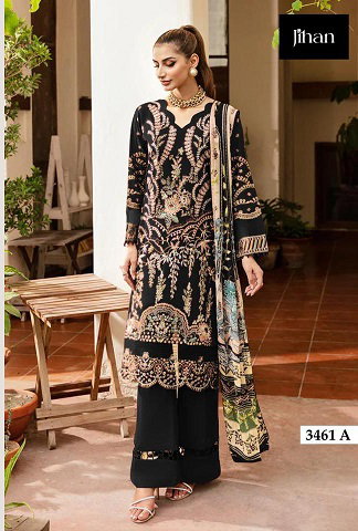 Jihan Riwayat Luxury 3461 Cotton Dupatta Pakistani Salwar Kameez