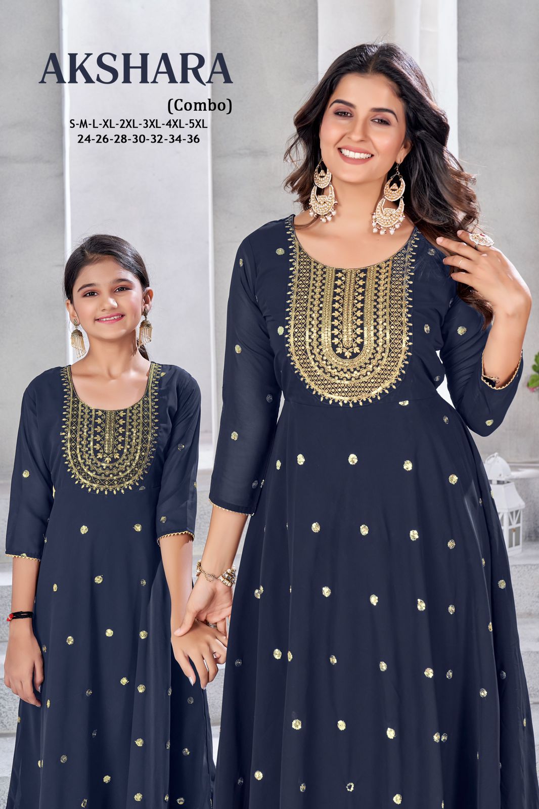 Sangeet Akshara Mom Embroidered Kurti Collection