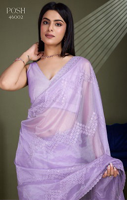 Sethnic Posh Shimmer Net Fancy Saree Collection