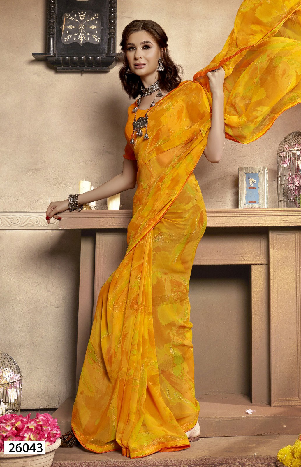 Vallabhi Leena Vol 3 Georgette Fancy Saree Collection