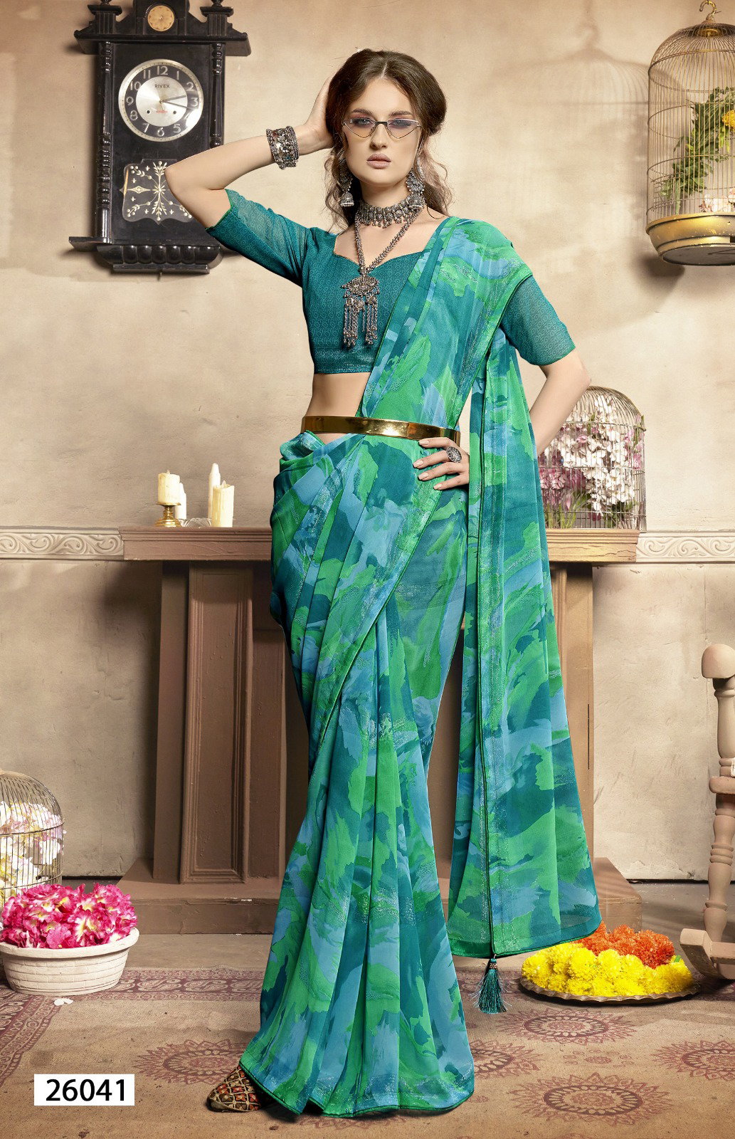Vallabhi Leena Vol 3 Georgette Fancy Saree Collection