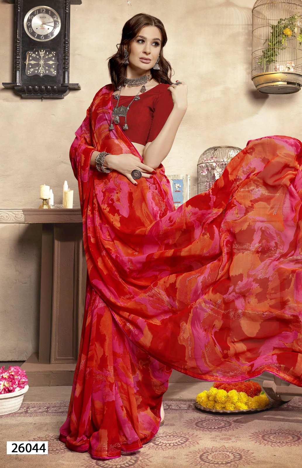 Vallabhi Leena Vol 3 Georgette Fancy Saree Collection
