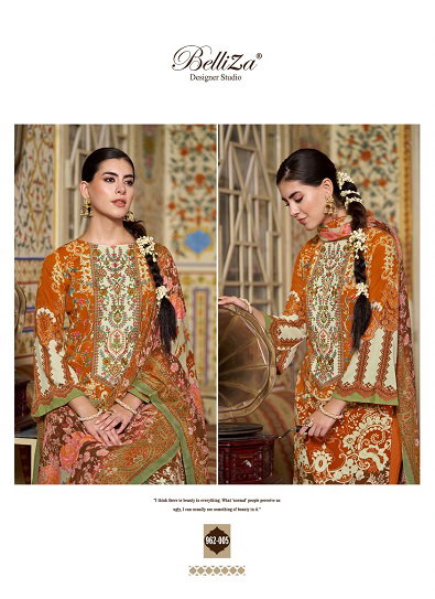 Belliza Riwayat Vol 4 Digital Printed Dress Material Collection