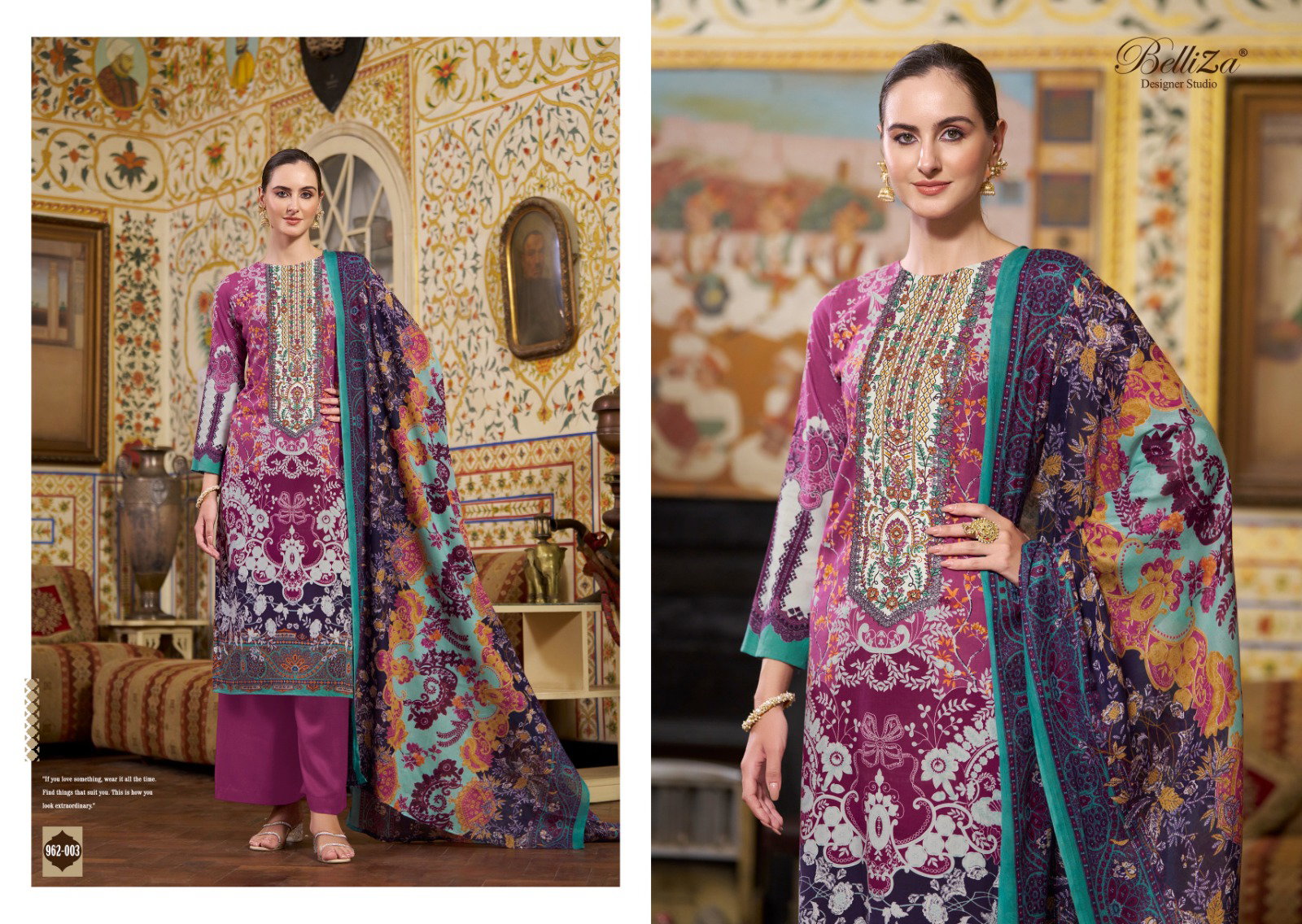 Belliza Riwayat Vol 4 Digital Printed Dress Material Collection