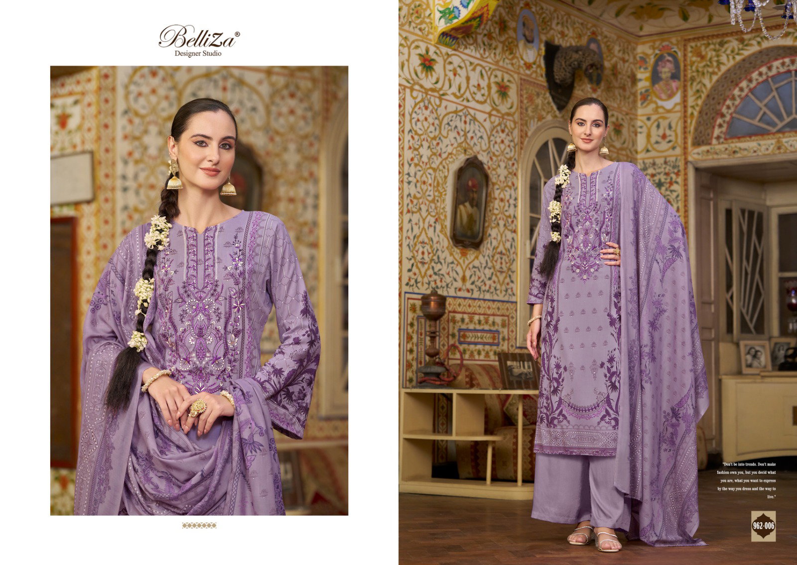 Belliza Riwayat Vol 4 Digital Printed Dress Material Collection