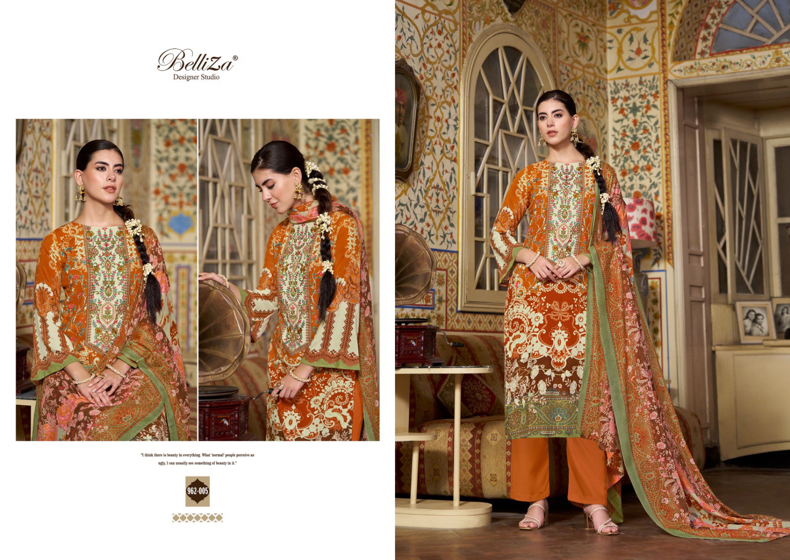Belliza Riwayat Vol 4 Digital Printed Dress Material Collection