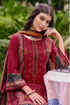 Belliza Bin Saeed Vol 7 Cotton Digital Printed Dress Material