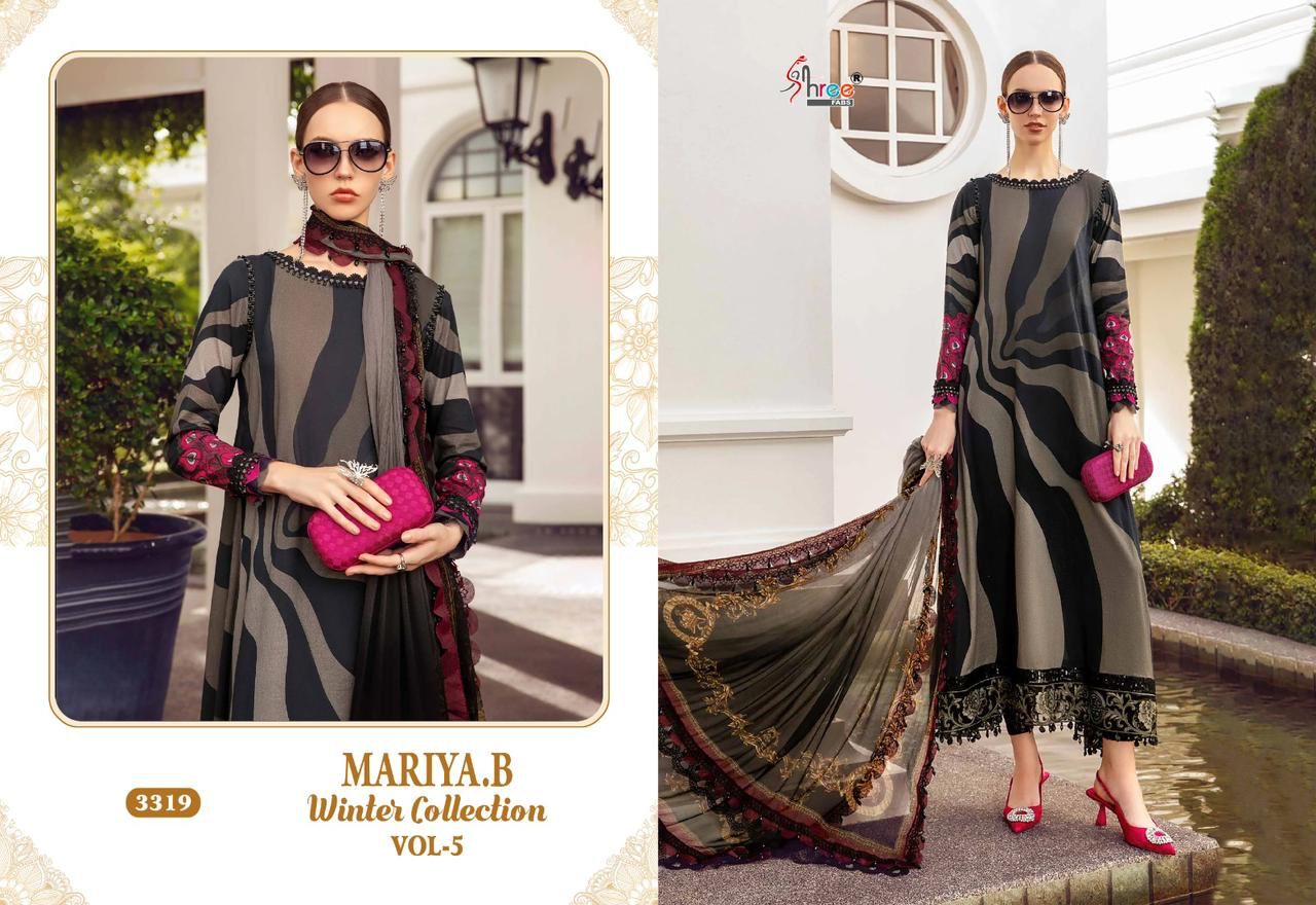 Shree Mariya B Winter Collection 5 Pakistani Salwar Kameez