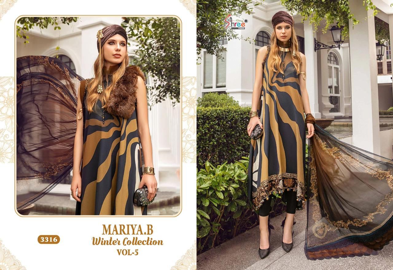 Shree Mariya B Winter Collection 5 Pakistani Salwar Kameez
