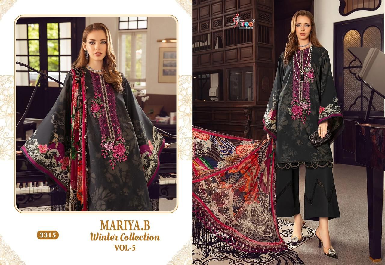 Shree Mariya B Winter Collection 5 Pakistani Salwar Kameez
