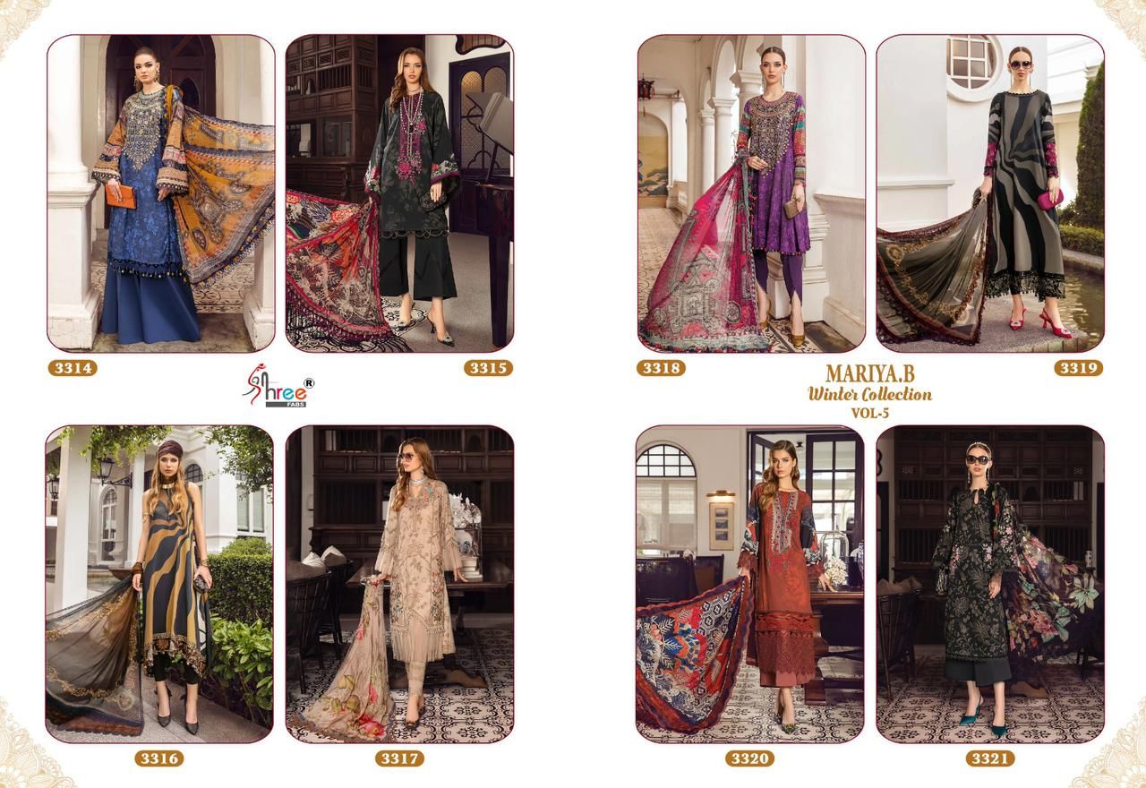 Shree Mariya B Winter Collection 5 Pakistani Salwar Kameez