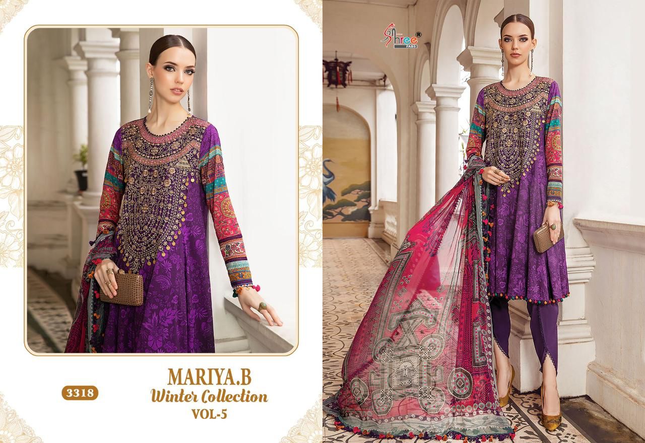 Shree Mariya B Winter Collection 5 Pakistani Salwar Kameez