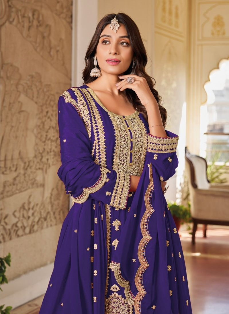 Glorina 1001 To 1004 Designer Chinon Salwar Suit Collection