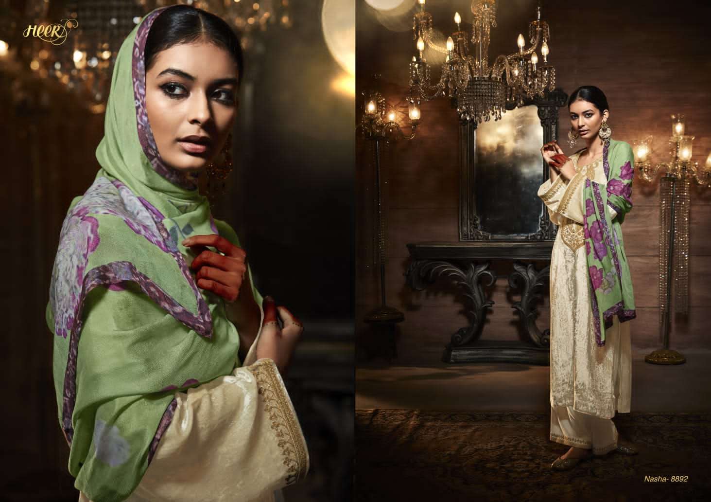 Kimora Heer Nasha Velvet Pashmina Dress Material Collection