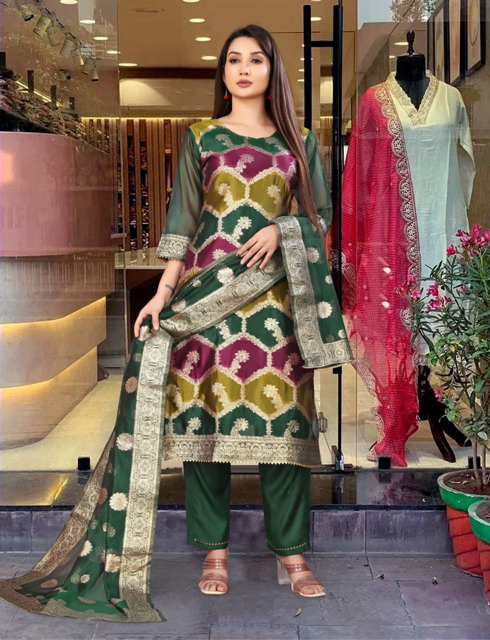 Falak Vol 13 Kurti Bottom With Dupatta Collection