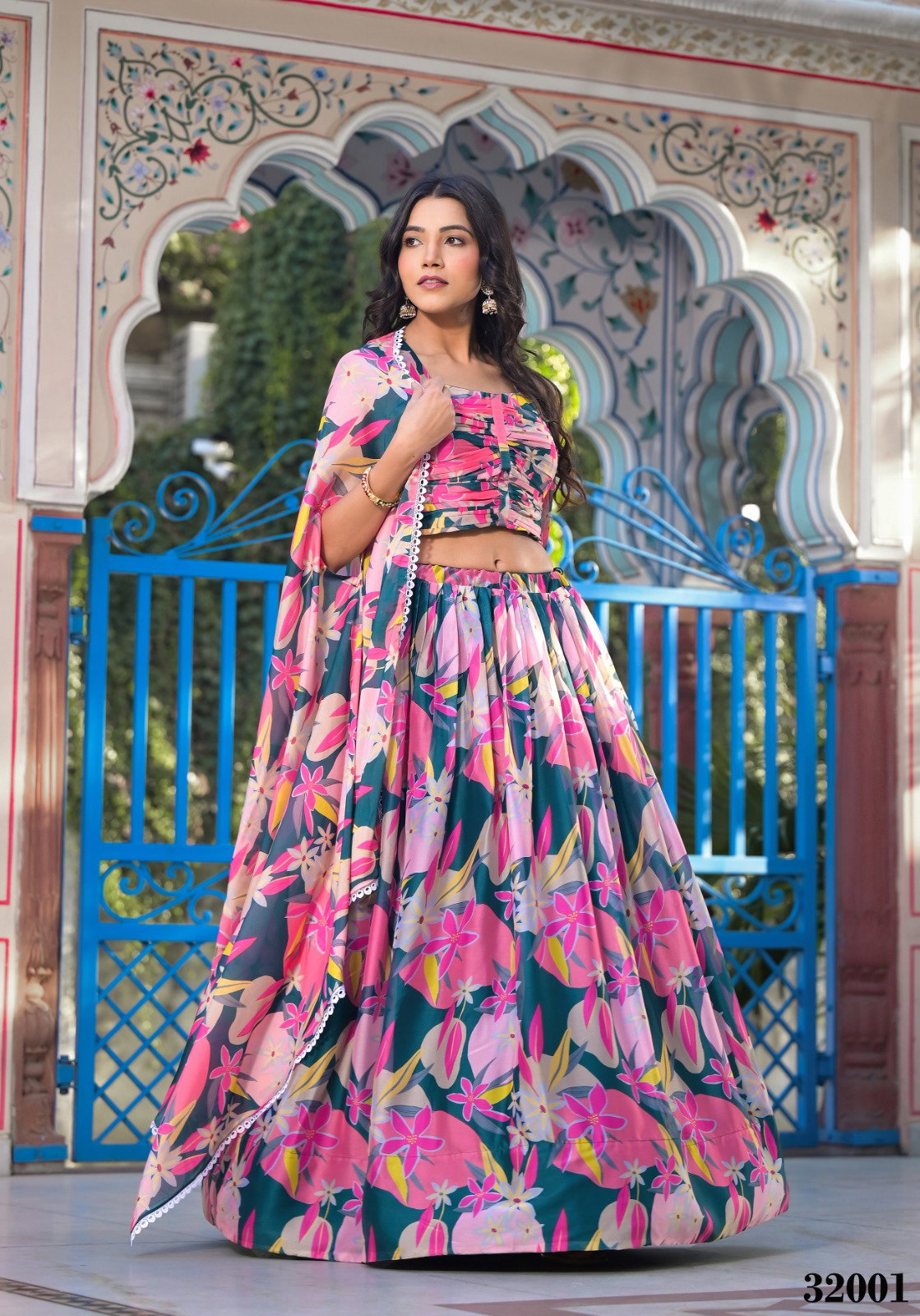 Shehnaaz 01 Georgette Digital Printed Lehenga Choli Collection