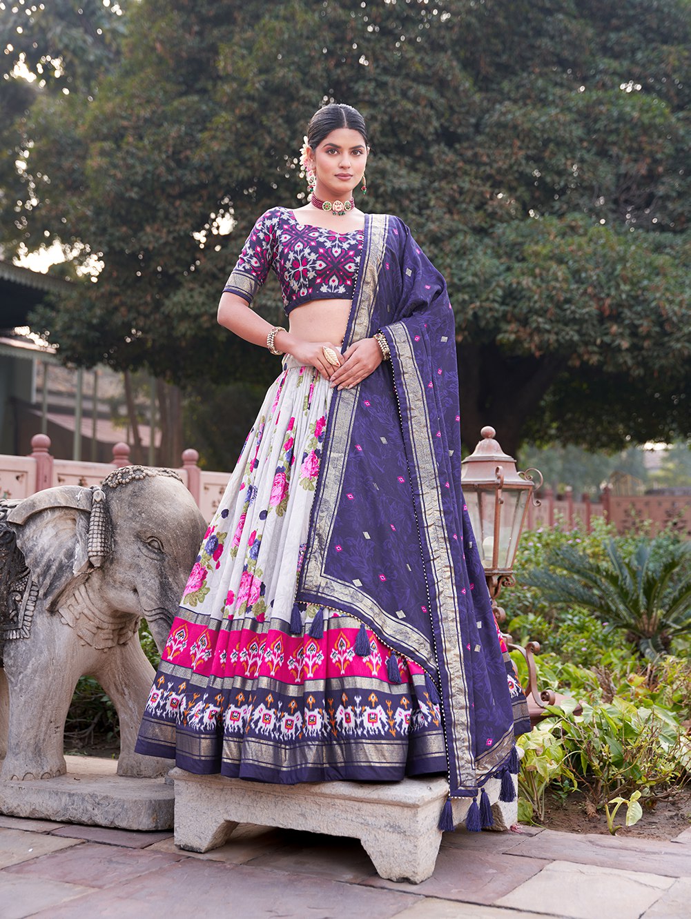 Bt 7035 Beautiful Tussar Silk Lehenga Choli Collection