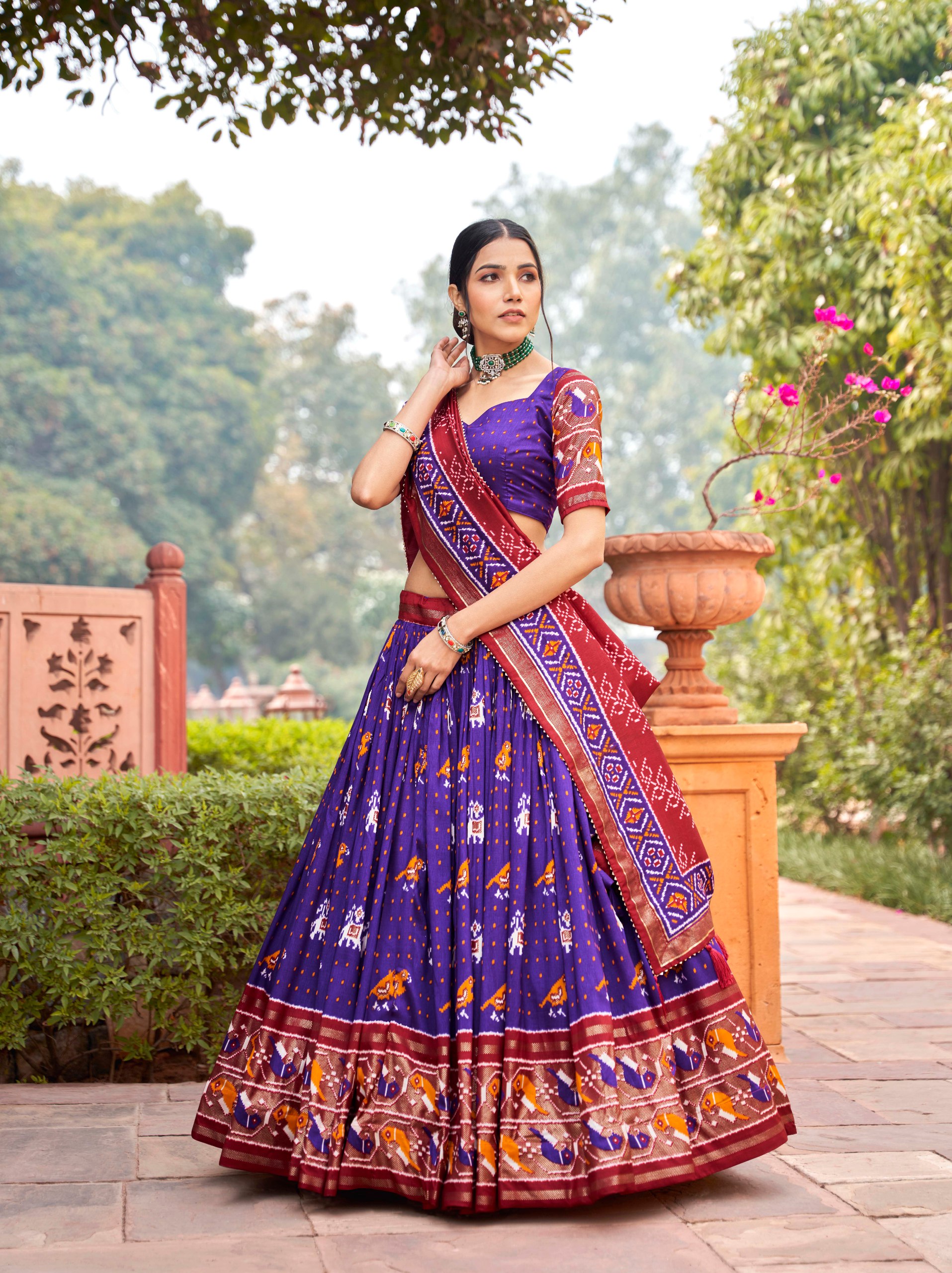 Bt 7034 Beautiful Tussar Silk Lehenga Choli Collection