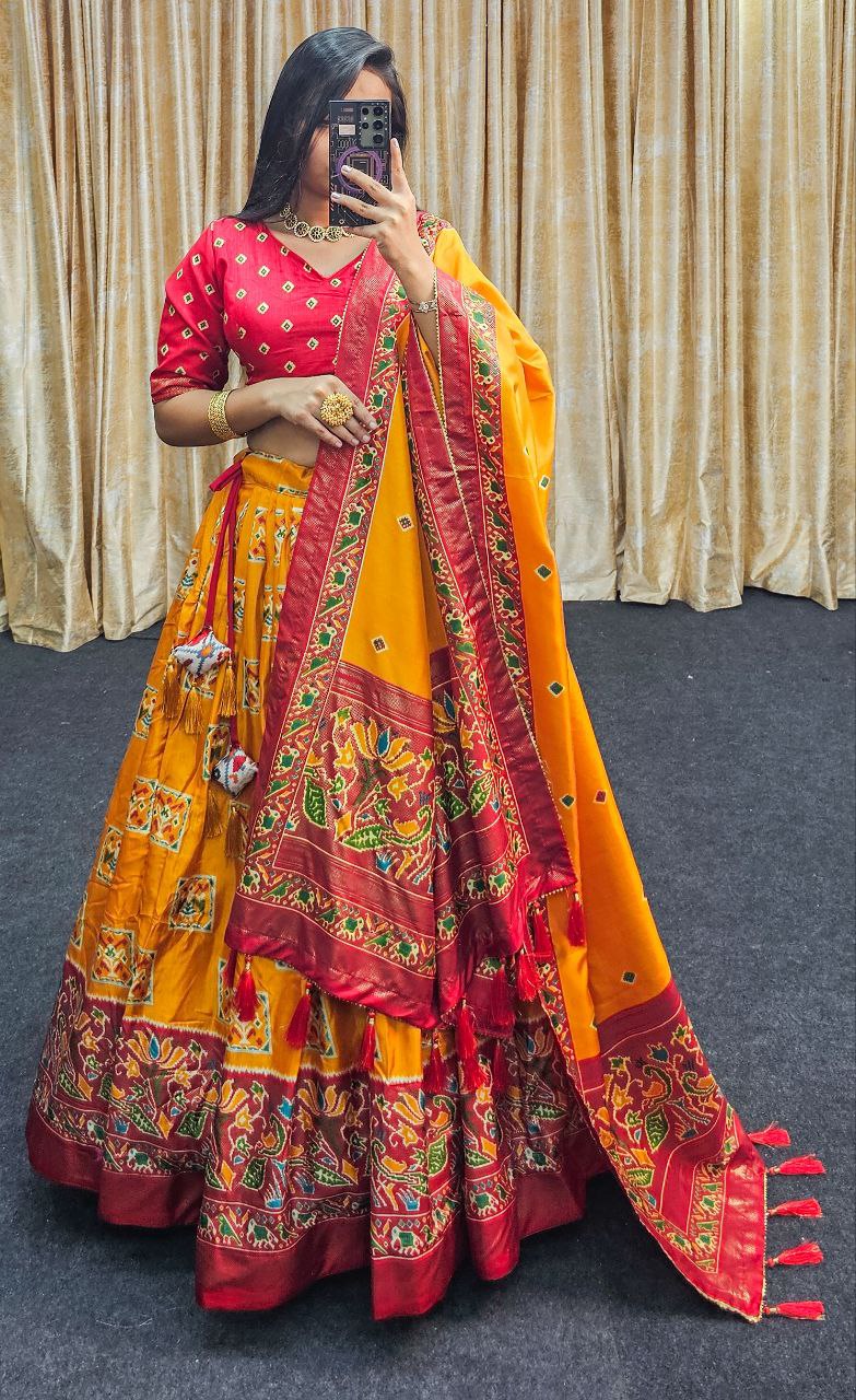 Bt 7038 Beautiful Designer Tussar Silk Lehenga Choli
