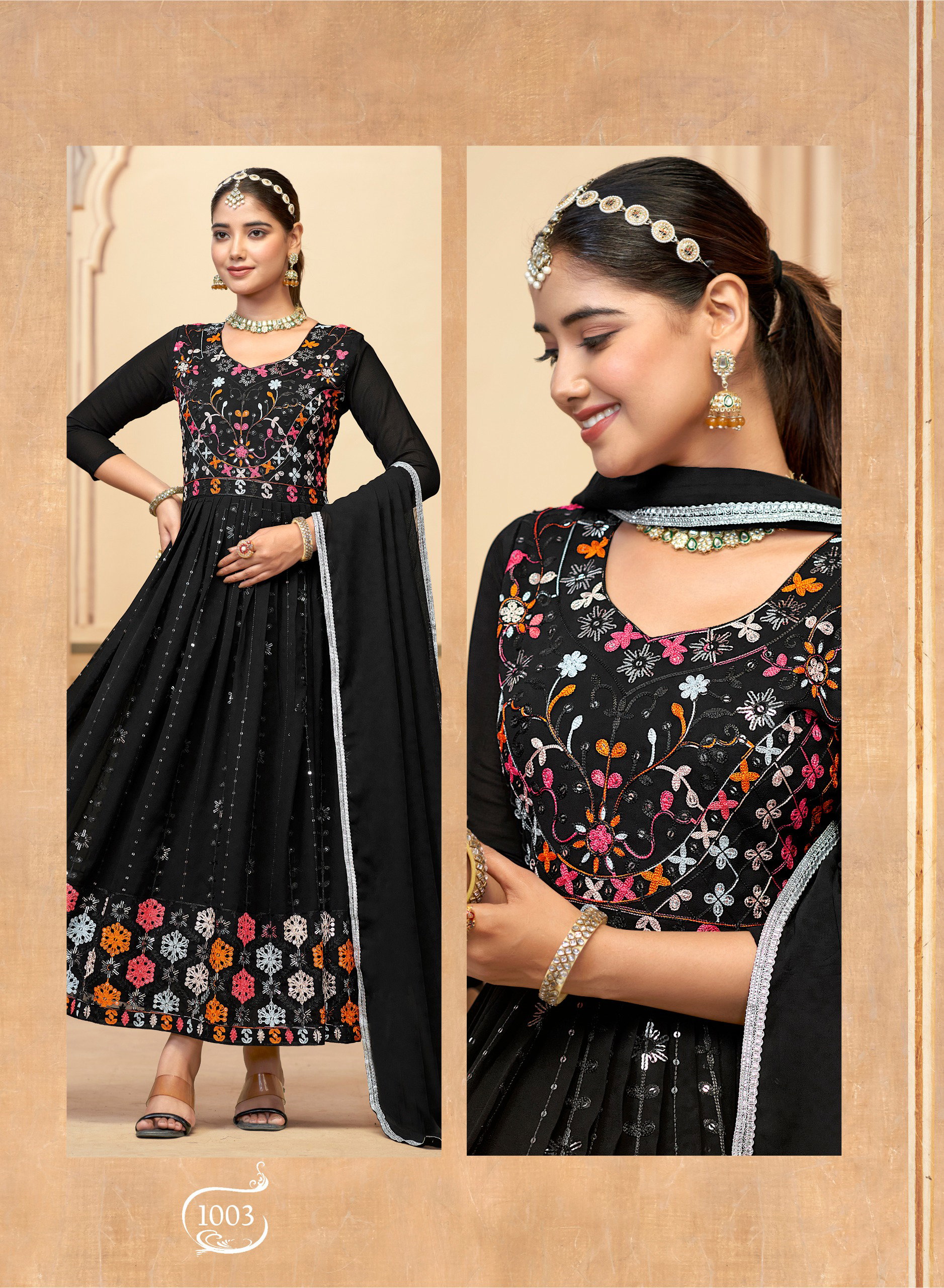 Banwery Rang Rasiya Georgette Gown With Dupatta Collection