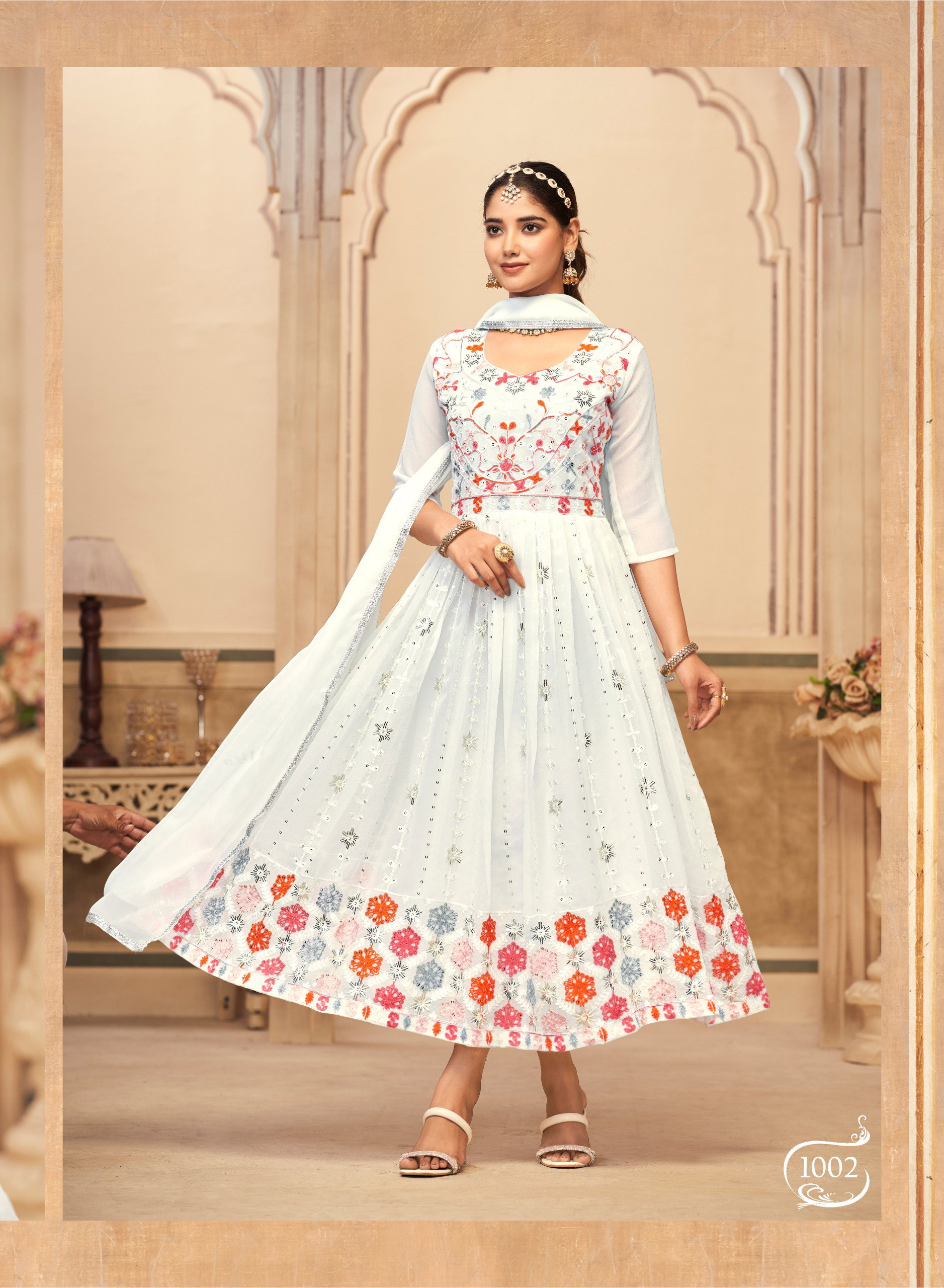 Banwery Rang Rasiya Georgette Gown With Dupatta Collection