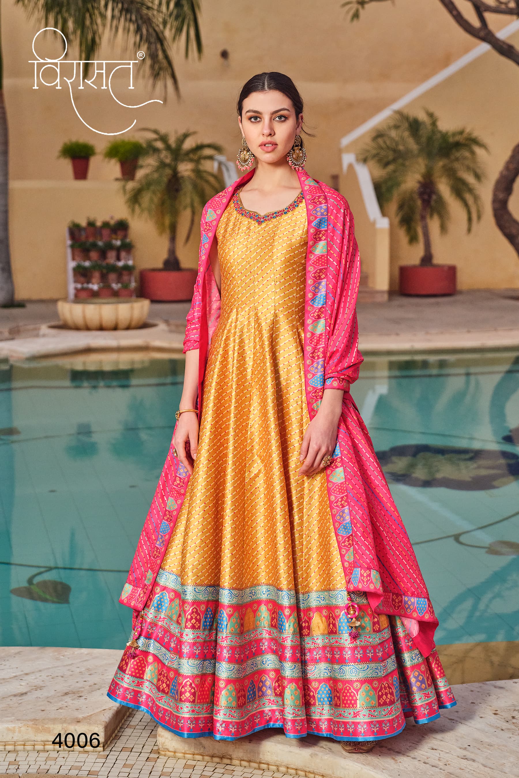 Virasat Peshwai Designer Ready Made Gown Collection