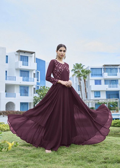 Vamika Mirza Georgette Fancy Gown Collection