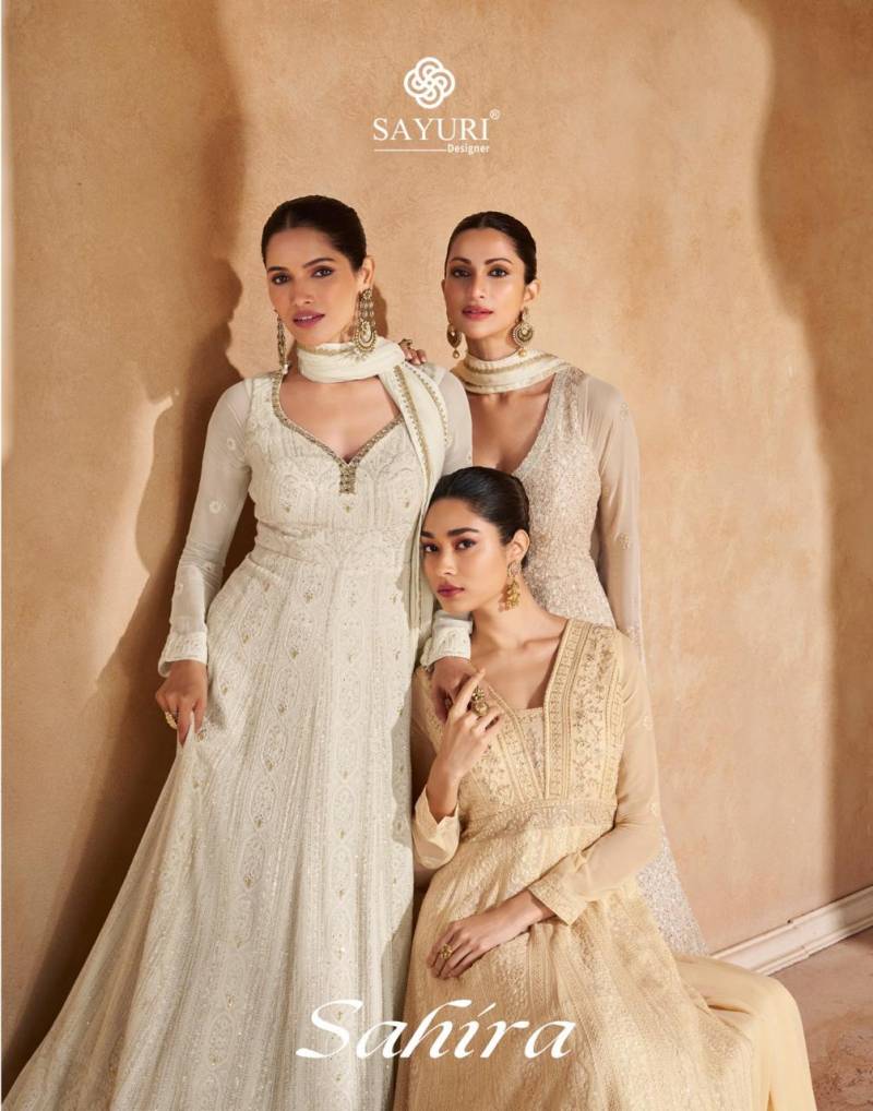 Sayuri Sahira Georgette Designer Gown With Dupatta Collection