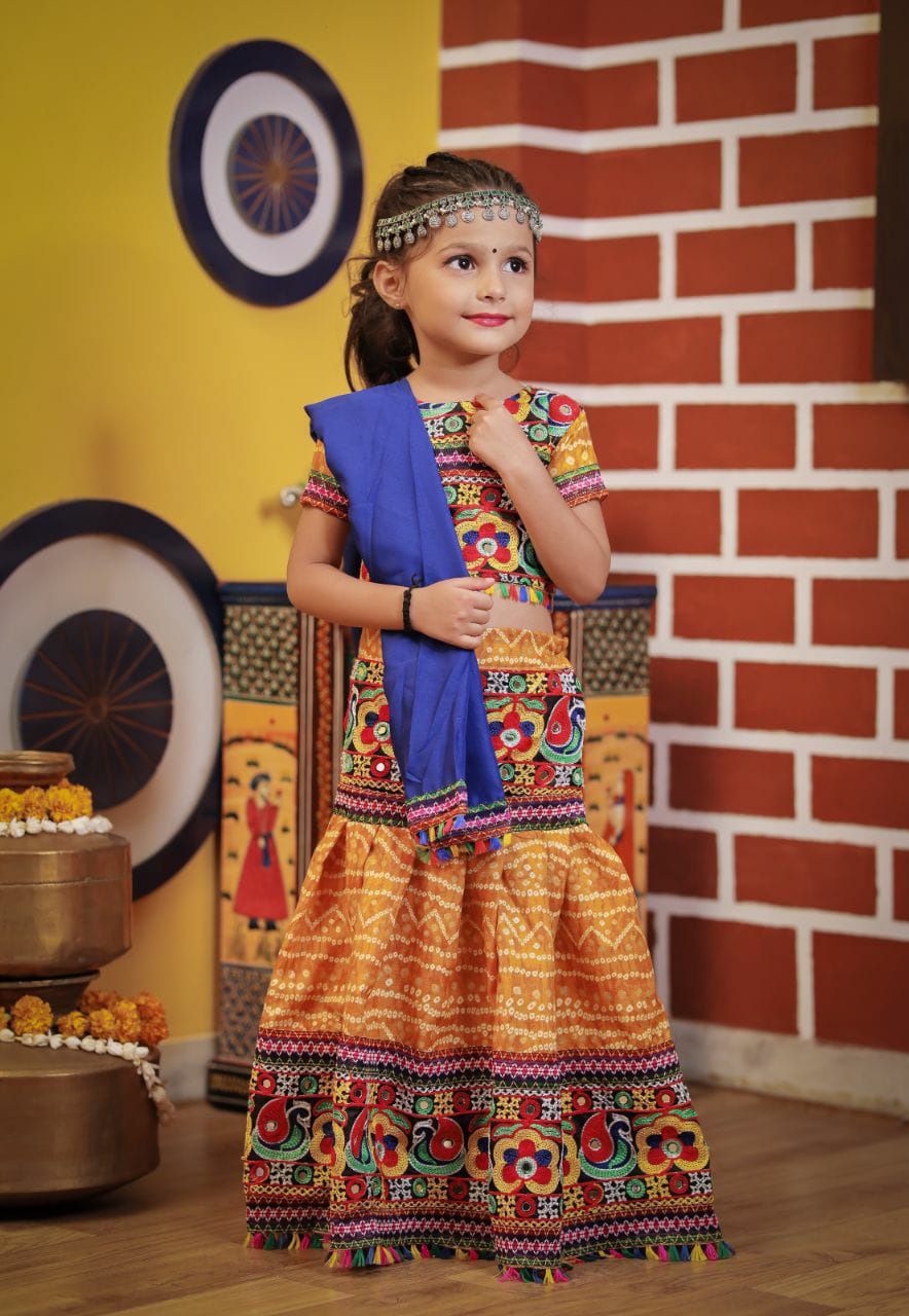 Aawiya Kids Navratri Traditional Collection Lehenga Choli