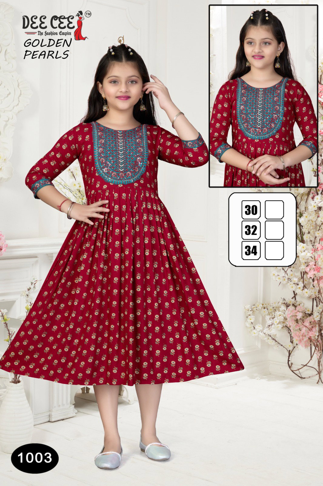 Deecee Golden Pearls Rayon Designer Kurti Collectiion