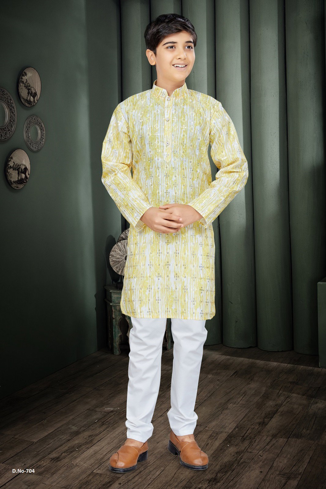 Outluk Kids Vol 7 Lucknowi Kurta With Pajama Kids Collection