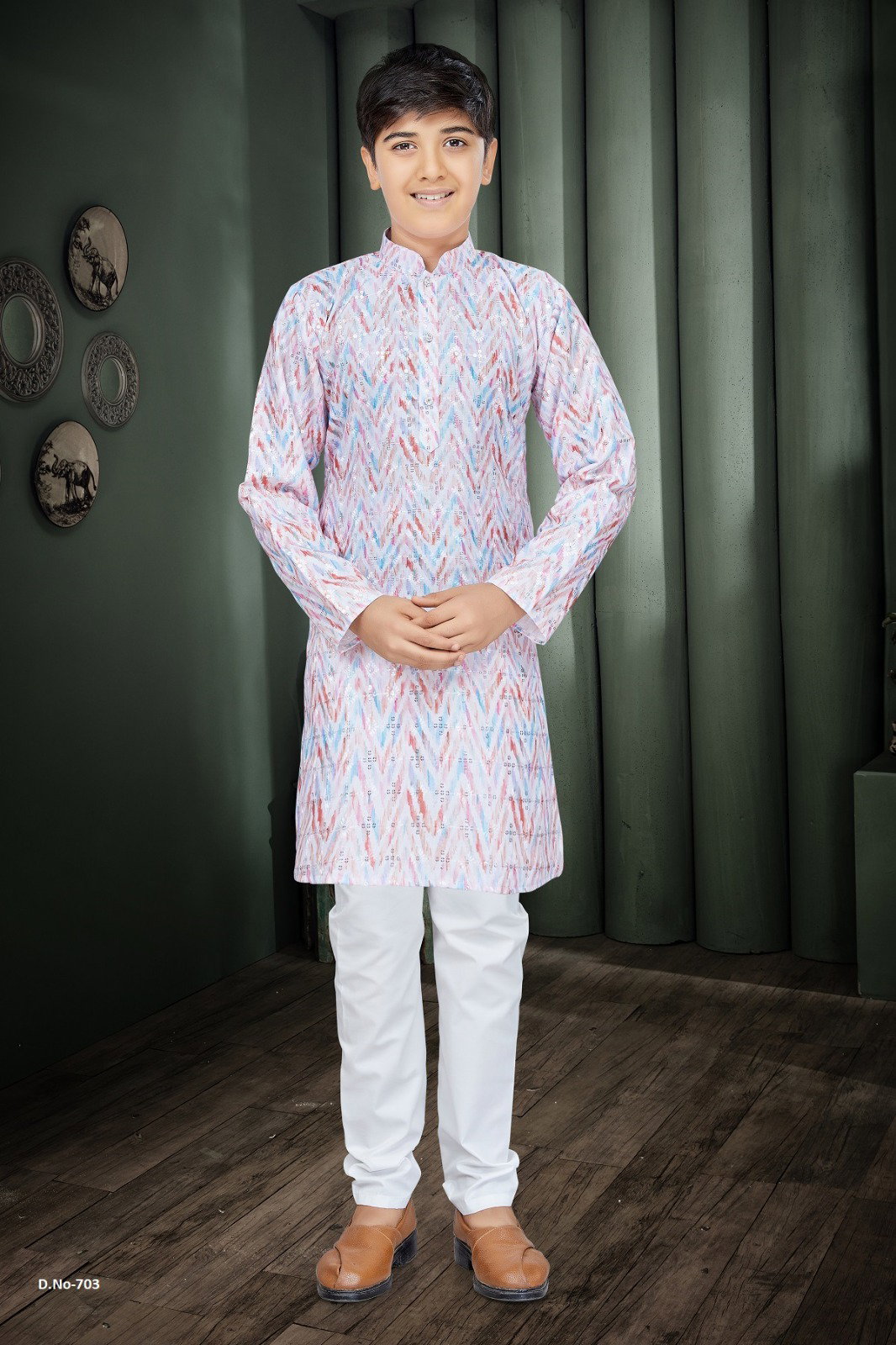 Outluk Kids Vol 7 Lucknowi Kurta With Pajama Kids Collection