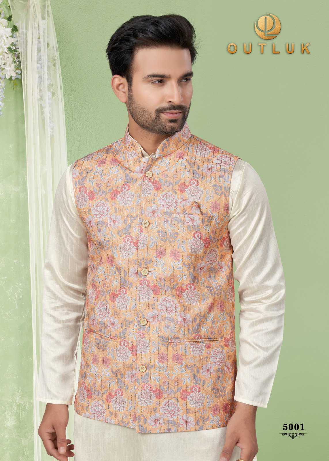 Outluk Wedding Collection Vol 5 Mens Wear Kurta Pajama With Jacket