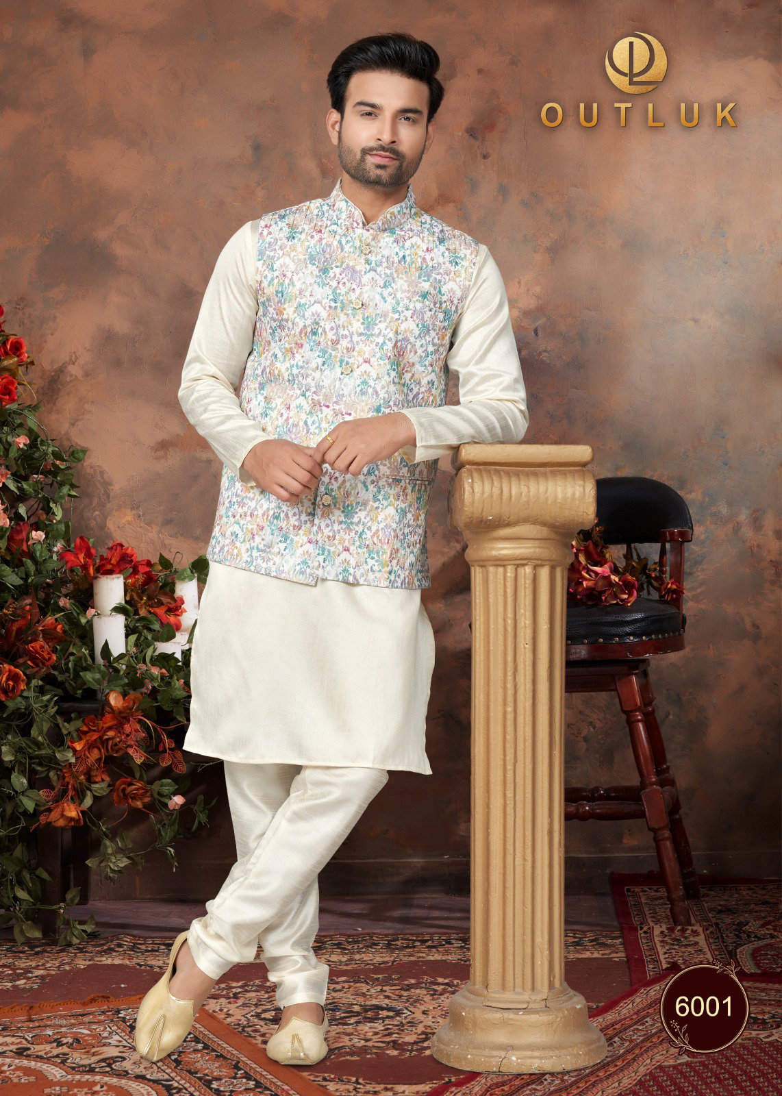 Outluk Wedding Collection Vol 6 Kurta Pajama With Jacket Collection