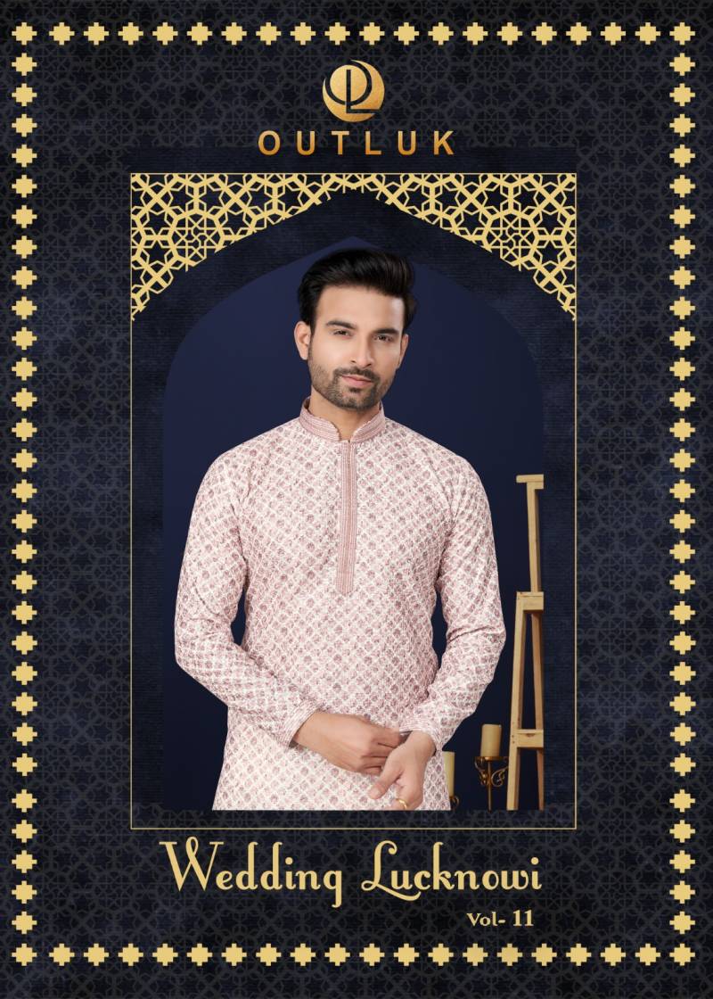 Outluk Wedding Lucknowi Vol 11 Cotton Kurta Pajama Collection