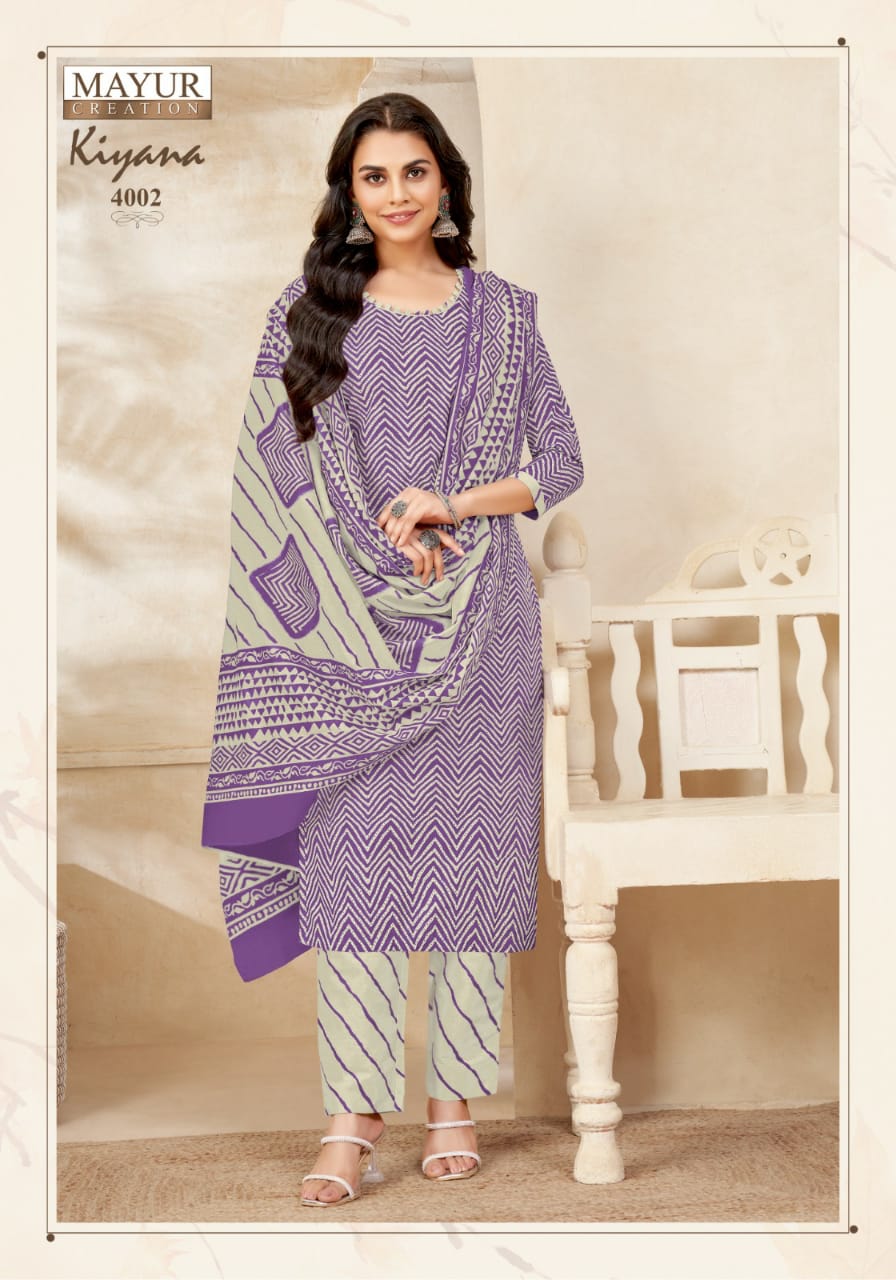 Mayur Kiyana Vol 4 Ready Made Cotton Dress Collection