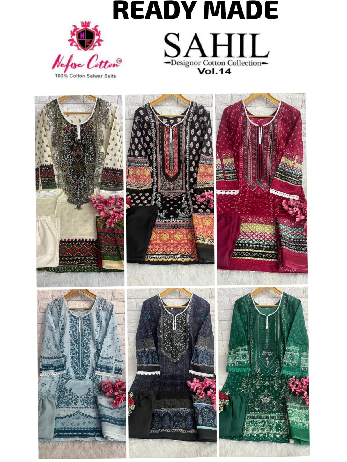 Nafisa Sahil Vol 14 Ready Made Cotton Collection