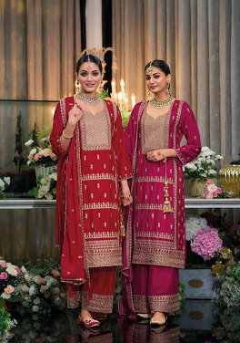 Eba Saheli Chinon Fancy Ready Made Collection