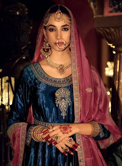 Cinderella Anarkali Velvet Salwar Suit Collection