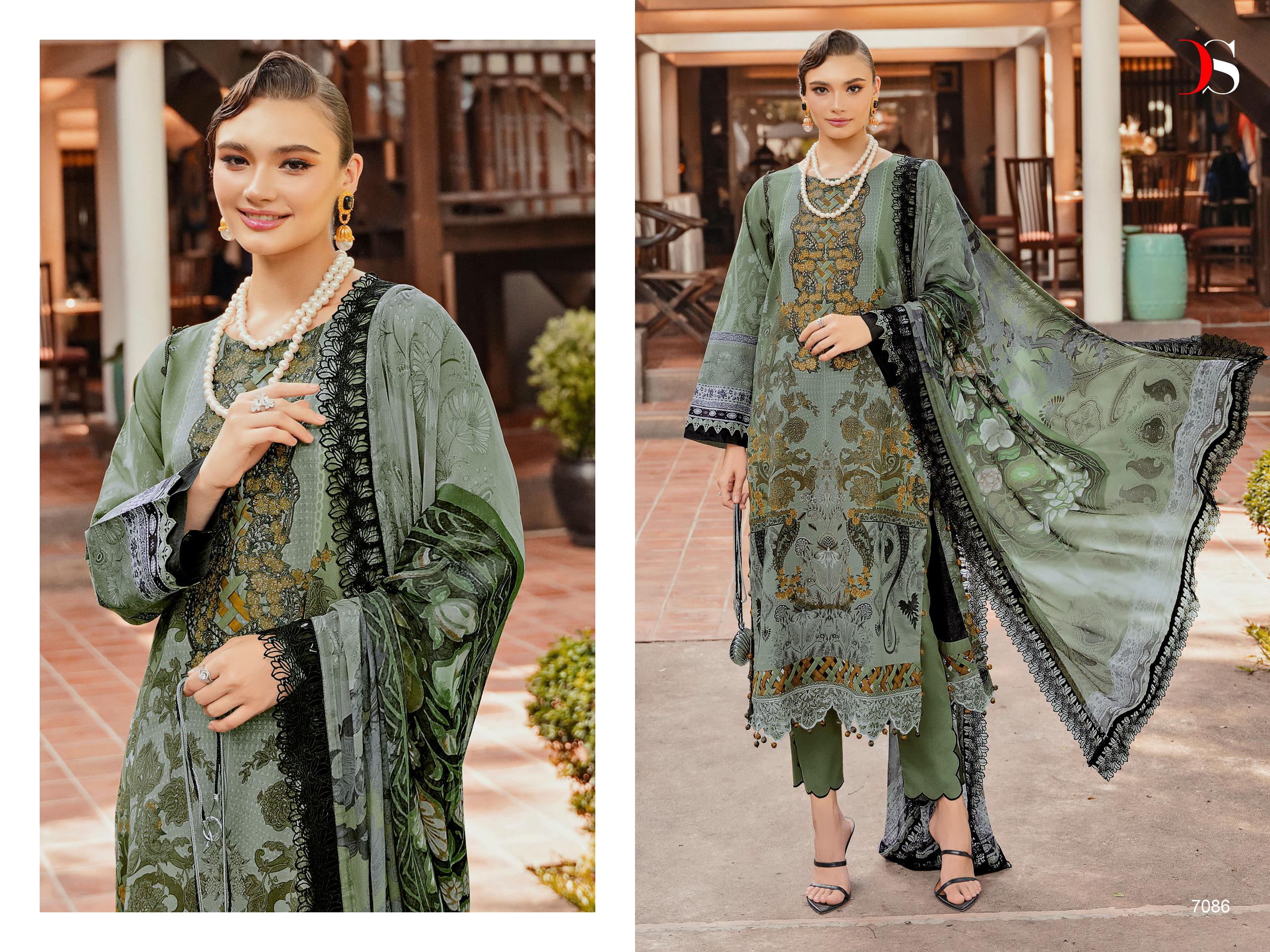 Deepsy Bliss Lawn 24 Vol 2 Cotton Dupatta Pakistani Salwar Kameez