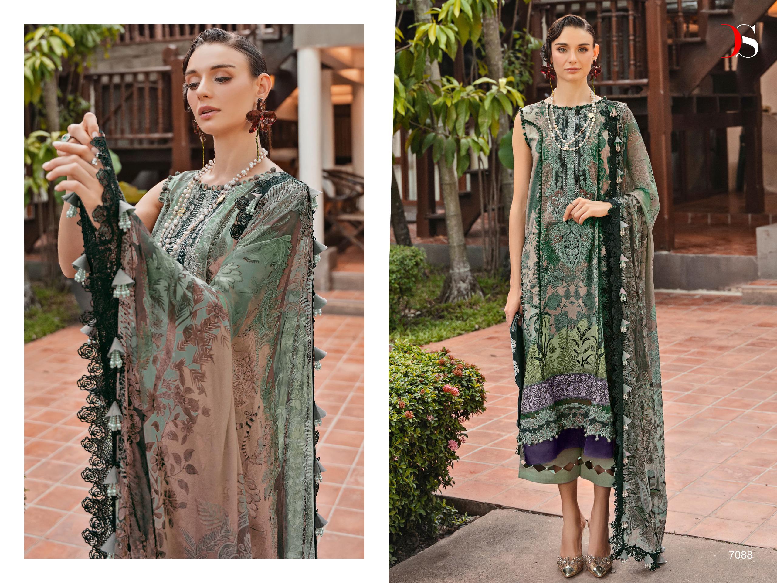 Deepsy Bliss Lawn 24 Vol 2 Cotton Dupatta Pakistani Salwar Kameez
